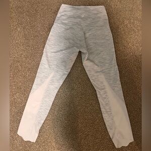 Lululemon Wunder Under Scalloped Hem High Rise Crop Leggings